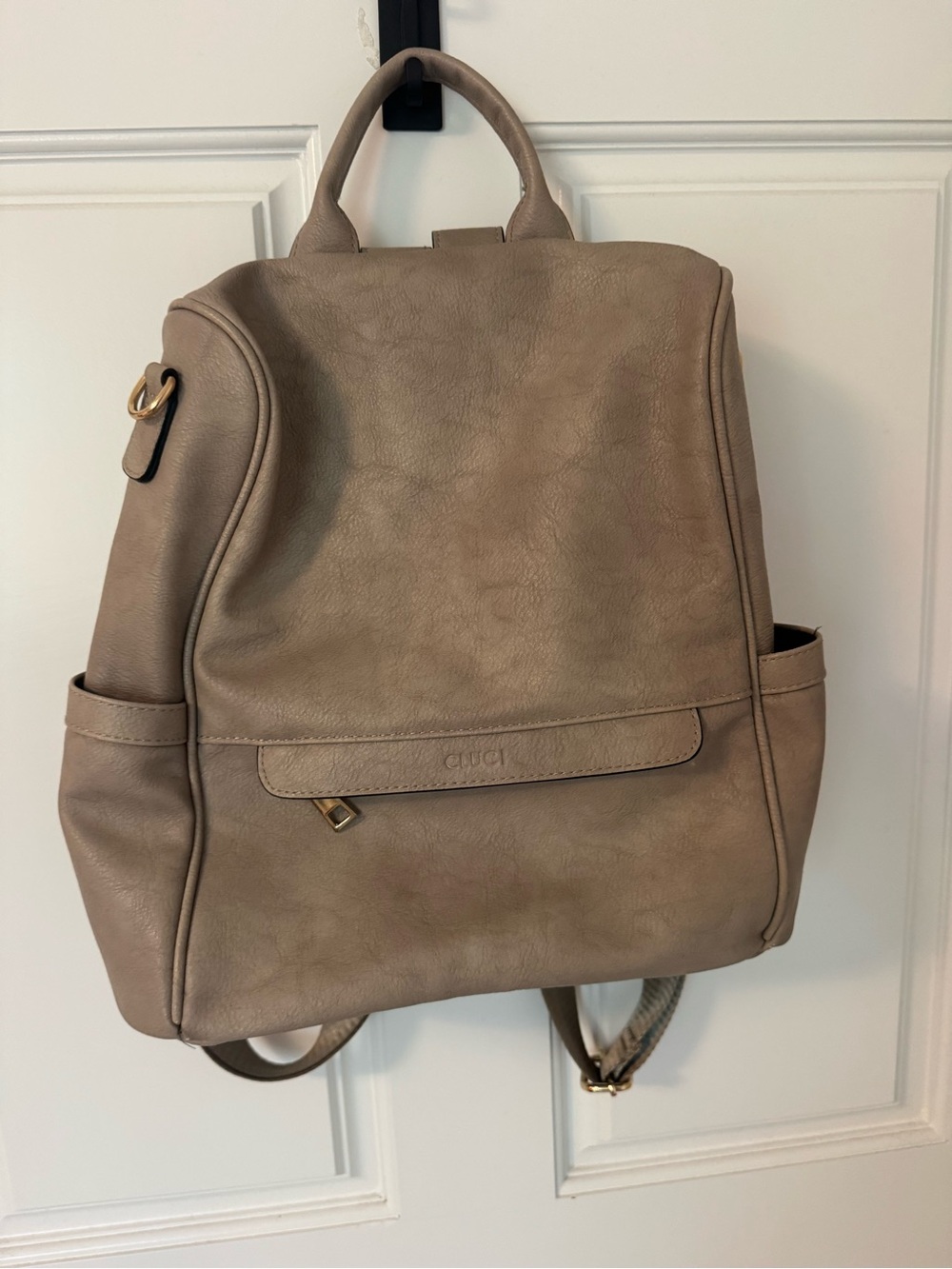 Taupe Convertible Everyday Backpack